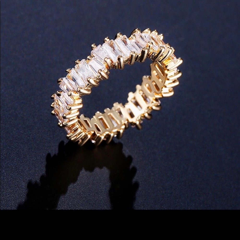 Zirconia cubic ring - Gold